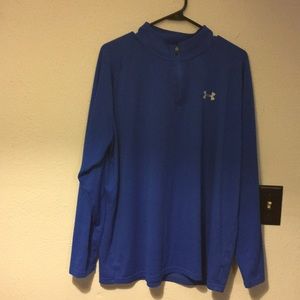Royal blue under armour 3/4 zip pullover